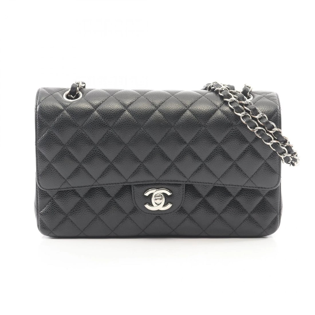CHANEL MATELASSE W FLAP CHAIN SHOULDER BAG: CHANEL Matelasse W flap Chain Shoulder Bag Brand: CHANEL Type/Style: Shoulder Bag Material: Grained Calfskin leather Color: Black?ish colors Size: (H:6.3inch x W:9.8inch x D:2.6inch) Accessories: