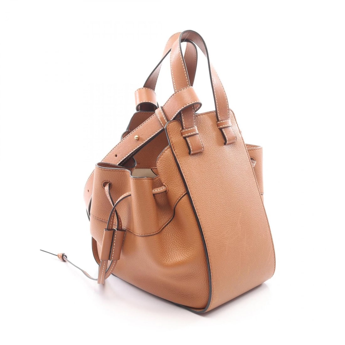 LOEWE HAMMOCK DRAWSTRING SMALL 2-WAY SHOULDER HANDBAG - 2