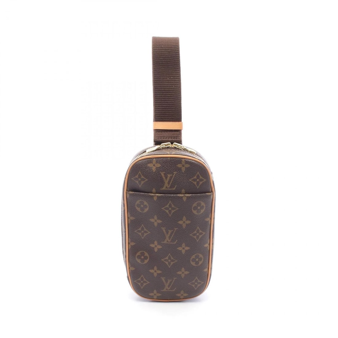 LOUIS VUITTON POCHETTE GANGE WAIST BAG CROSSBODY: LOUIS VUITTON Pochette Gange Waist bag crossbody Brand: LOUIS VUITTON Type/Style: Waist bag Body bag Material: Monogram ? PVC coated canvas ? leather Color: Brown?ish colors Size: (H:8.7inch x W:4.7in