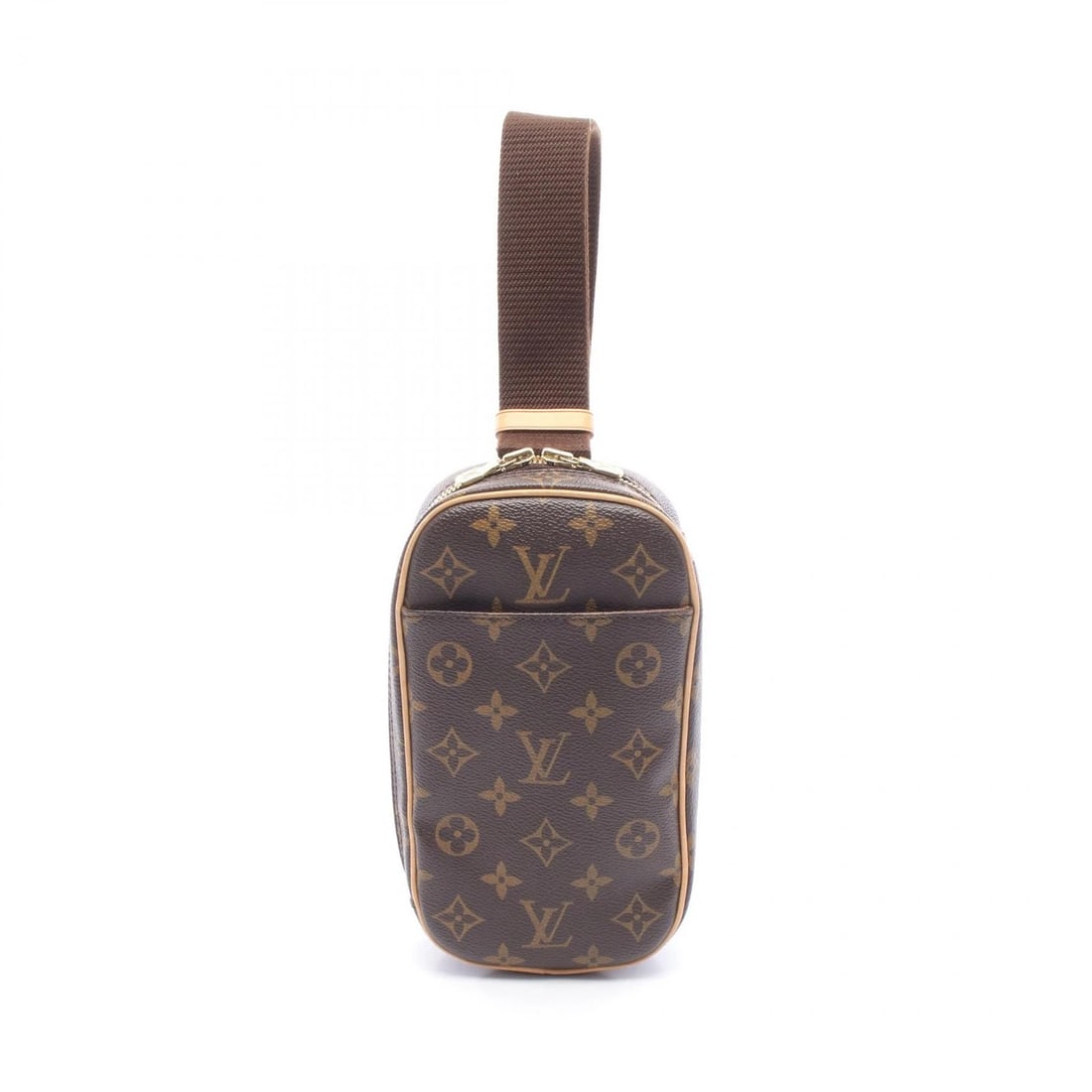 LOUIS VUITTON POCHETTE GANGE WAIST BUM BELT BAG: LOUIS VUITTON Pochette Gange Waist bum belt bag Brand: LOUIS VUITTON Type/Style: Waist bag Body bag Material: Monogram ? PVC coated canvas ? leather Color: Brown?ish colors Size: (H:8.7inch x W:4.7inc