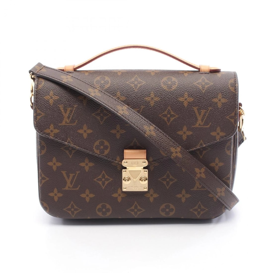 LOUIS VUITTON POCHETTE CROSSBODY HANDBAG MONOGRAM: LOUIS VUITTON Pochette crossbody Handbag Monogram Brand: LOUIS VUITTON Type/Style: Handbag Material: Monogram ? PVC coated canvas ? leather Color: Brown?ish colors Size: (H:7.3inch x W:9.4inch x D:2.6