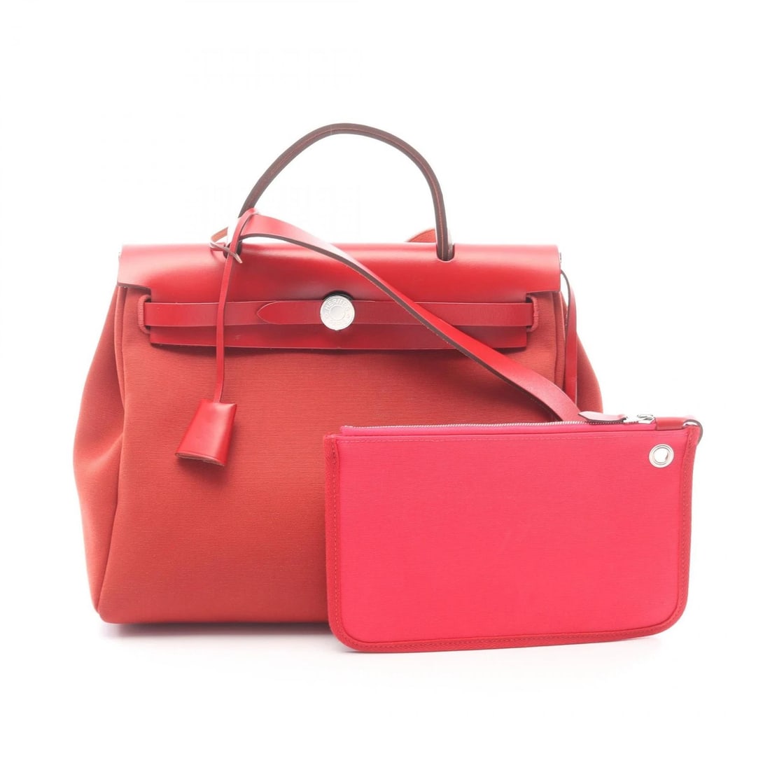 HERMES HERBAG ZIP PM SHOULDER HANDBAG: HERMES Herbag Zip PM shoulder Handbag Brand: HERMES Type/Style: Handbag Material: Toile officier ? canvas ? leather ? Toile officier / Vache leather hunter Color: Pink / Bordeaux?ish colors ? Red?ish 