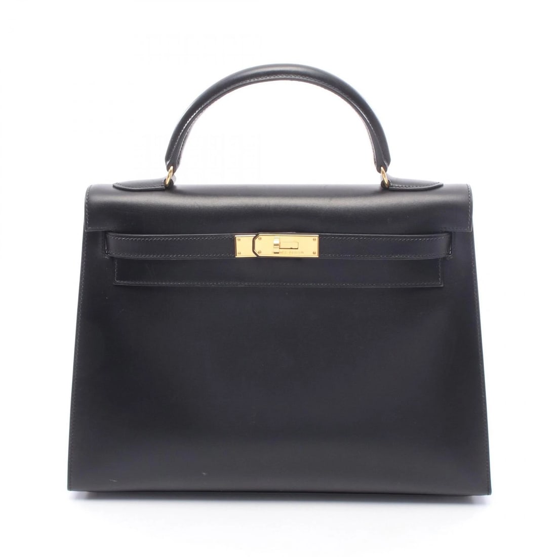 HERMES KELLY 32 OUTSIDE STITCHED SHOULDER HANDBAG: HERMES Kelly 32 outside stitched shoulder Handbag Brand: HERMES Type/Style: Handbag Material: Box calf leather ? Calfskin (cowhide) Color: Noir Black / Black?ish colors Size: (H:9.1inch x W:12.6inch x