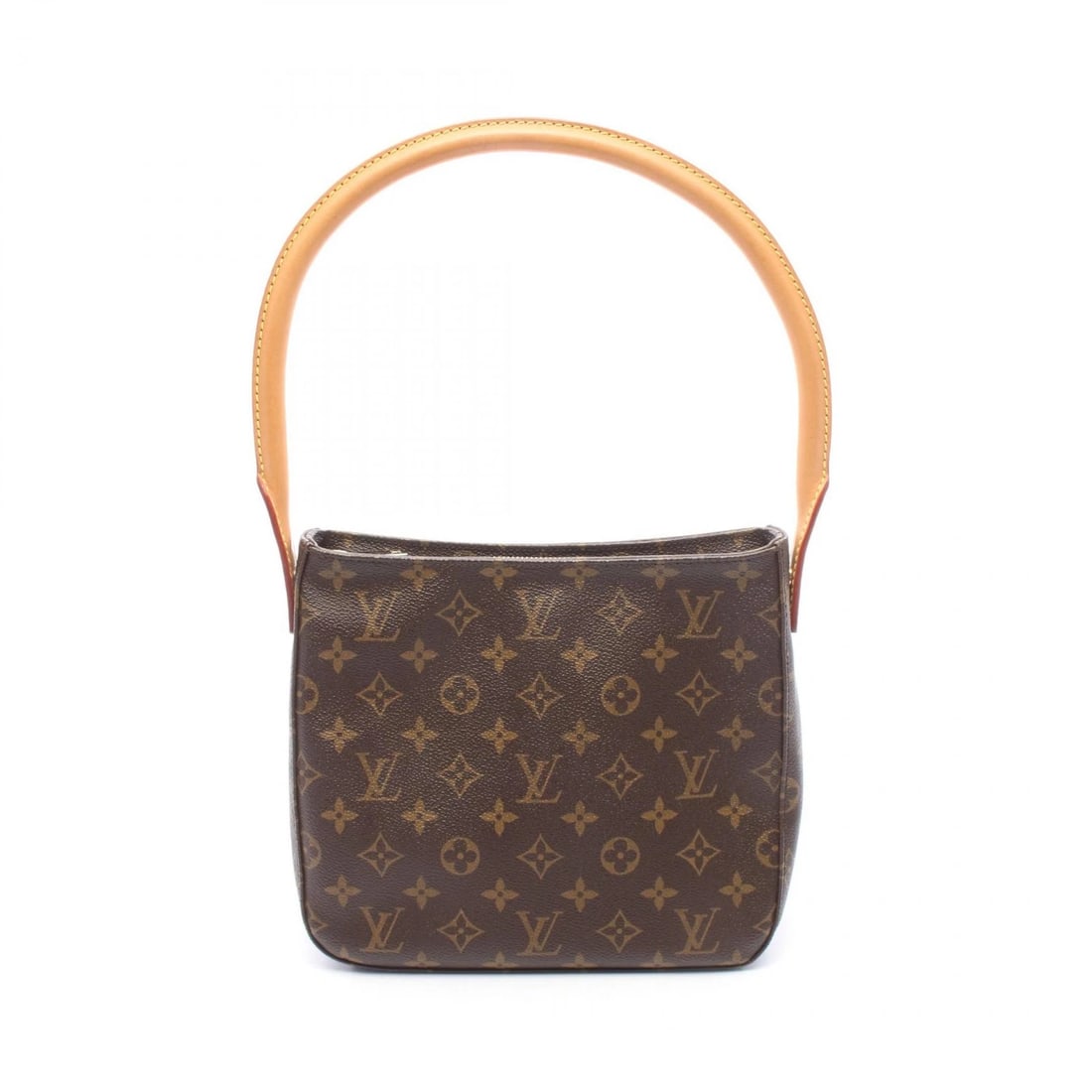 LOUIS VUITTON LOOPING MM SHOULDER HANDBAG: LOUIS VUITTON Looping MM Shoulder Handbag Brand: LOUIS VUITTON Type/Style: Shoulder Bag Material: Monogram ? PVC coated canvas ? leather Color: Brown?ish colors Size: (H:8.3inch x W:9.4inch x D:3.9inc