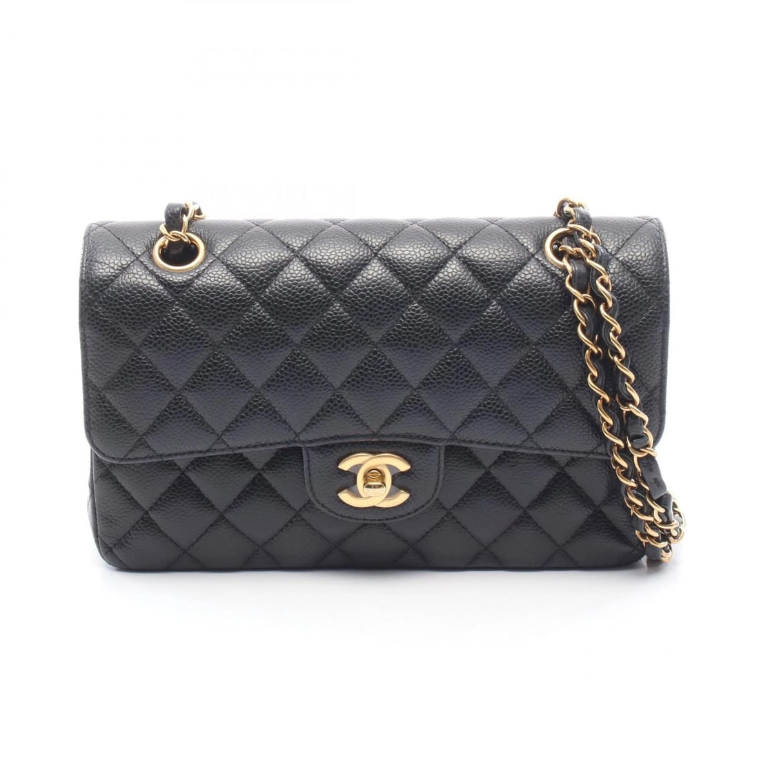 CHANEL MATELASSE DOUBLE FLAP CHAIN SHOULDER BAG: CHANEL Matelasse Double Flap Chain Shoulder Bag Brand: CHANEL Type/Style: Shoulder Bag Material: Calfskin (cowhide) Color: Black?ish colors Size: (H:5.5inch x W:9.1inch x D:2.4inch) Accessories: N