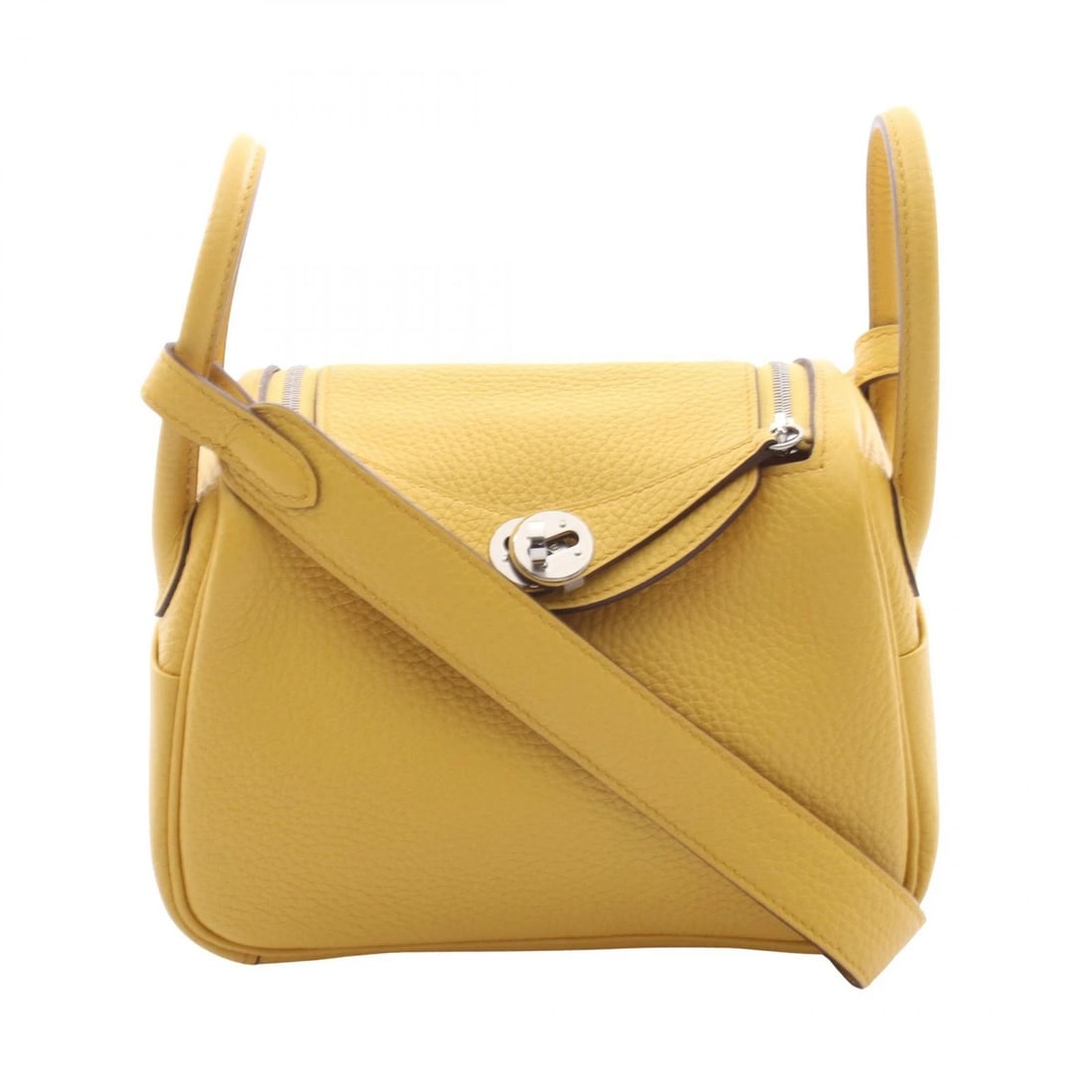 HERMES LINDY MINI SHOULDER CROSSBODY BAG: HERMES Lindy Mini Shoulder crossbody Bag Brand: HERMES Type/Style: Shoulder Bag Material: Taurillon Clemence ? leather ? Taurillon Clemence Color: Jaune ambre / Yellow?ish colors Size: (H:5.1inch x W: