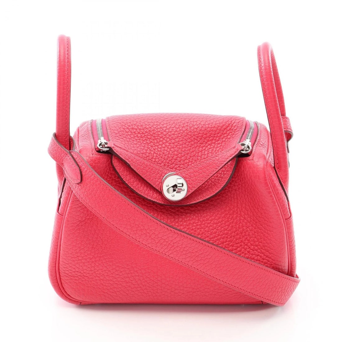 HERMES LINDY MINI SHOULDER CROSSBODY BAG: HERMES Lindy Mini Shoulder crossbody Bag Brand: HERMES Type/Style: Shoulder Bag Material: Taurillon Clemence ? leather ? Taurillon Clemence Color: Rose extreme / Pink?ish colors Size: (H:5.1inch x W:6