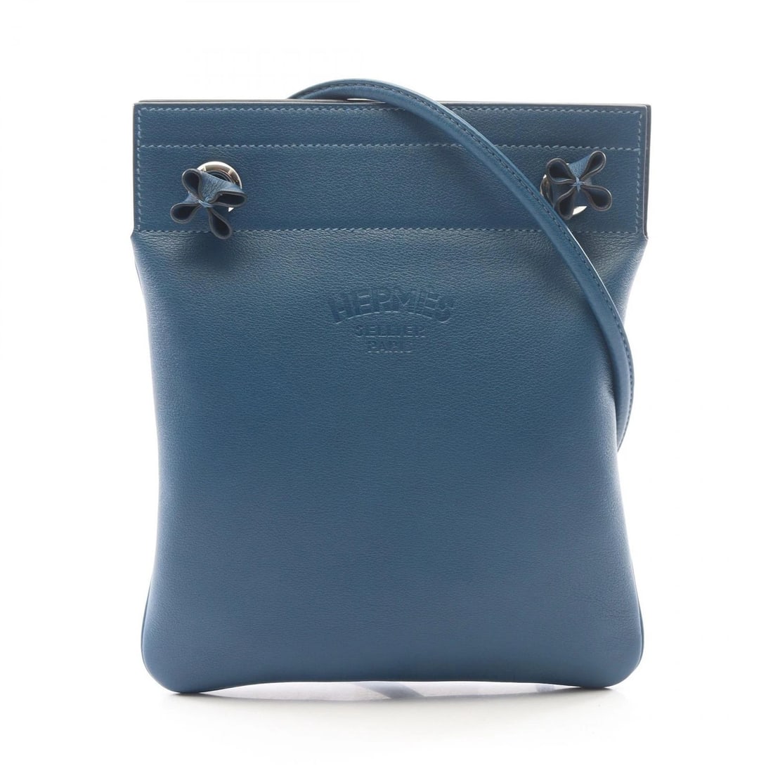 HERMES ALINE MINI SHOULDER CROSSBODY BAG: HERMES Aline Mini Shoulder crossbody Bag Brand: HERMES Type/Style: Shoulder Bag Material: Evercolor leather ? leather ? Evercolor leather Color: Blue de malte / Blue?ish colors Size: (H:9.1inch x W:7.