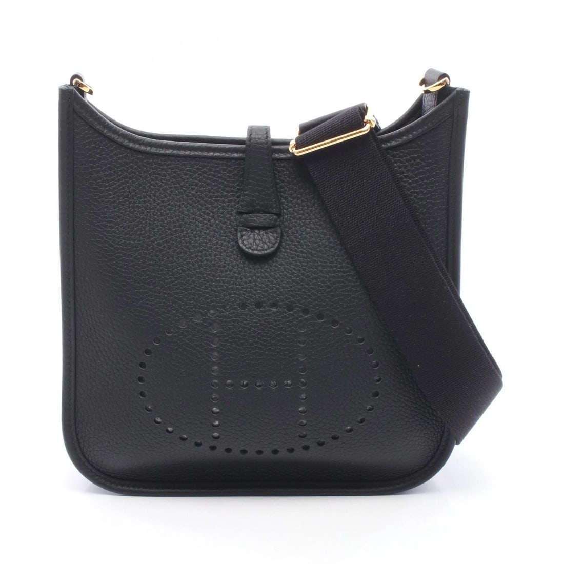 HERMES EVELYNE 23 SHOULDER CROSSBODY BAG: HERMES Evelyne 23 Shoulder Crossbody Bag Brand: HERMES Type/Style: Shoulder Bag Material: Taurillon Clemence ? leather ? Taurillon Clemence Color: Black?ish colors Size: (H:8.7inch x W:9.1inch x D:2.2