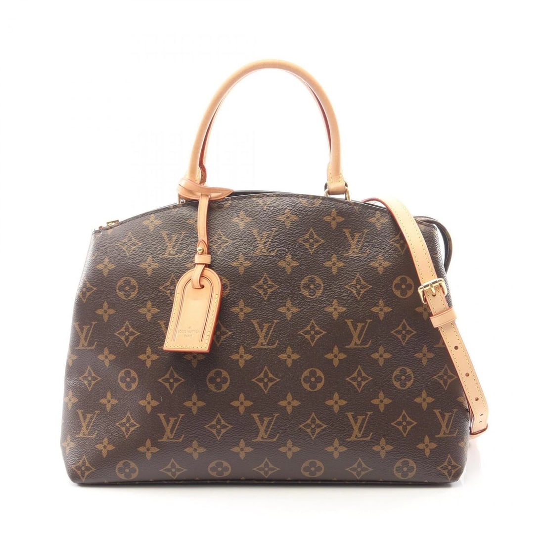LOUIS VUITTON GRAND PALAIS MM SHOULDER HANDBAG S: LOUIS VUITTON Grand Palais MM Shoulder Handbag s Brand: LOUIS VUITTON Type/Style: Handbag Material: Monogram ? PVC coated canvas ? leather Color: Brown?ish colors Size: (H:9.8inch x W:13.4inch x D:5.9
