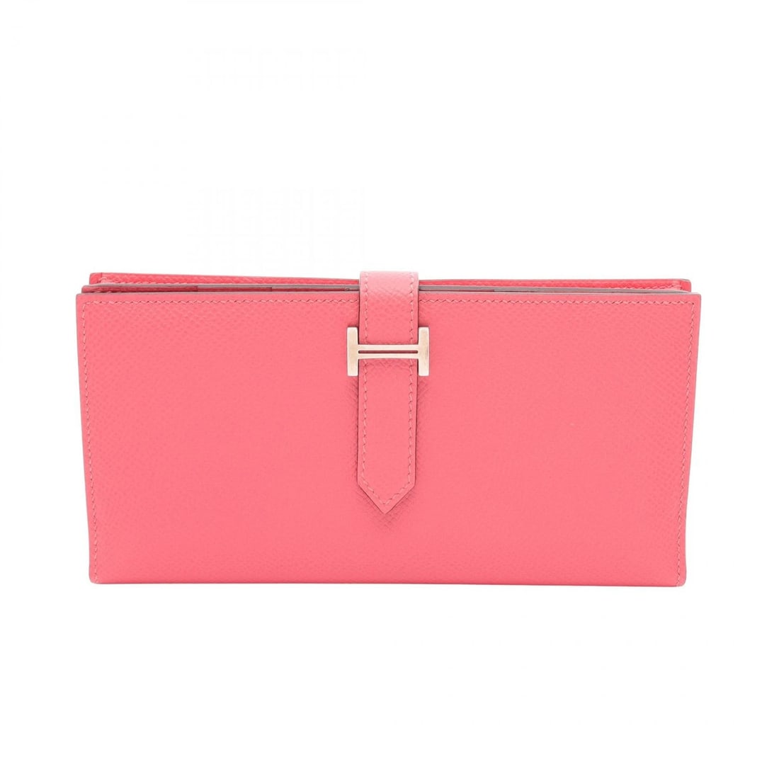 HERMES BEARN SOUFFLET BIFOLD PURSE WALLET EPSOM LEATHER PINK: HERMES Bearn Soufflet Bifold Purse Wallet Epsom leather Pink Brand: HERMES Type/Style: Bifoldpurse Material: Epsom ? leather ? Epsom Color: Rose azalee / Pink?ish colors Size: (H:3.5inch x W:6.9inchx 