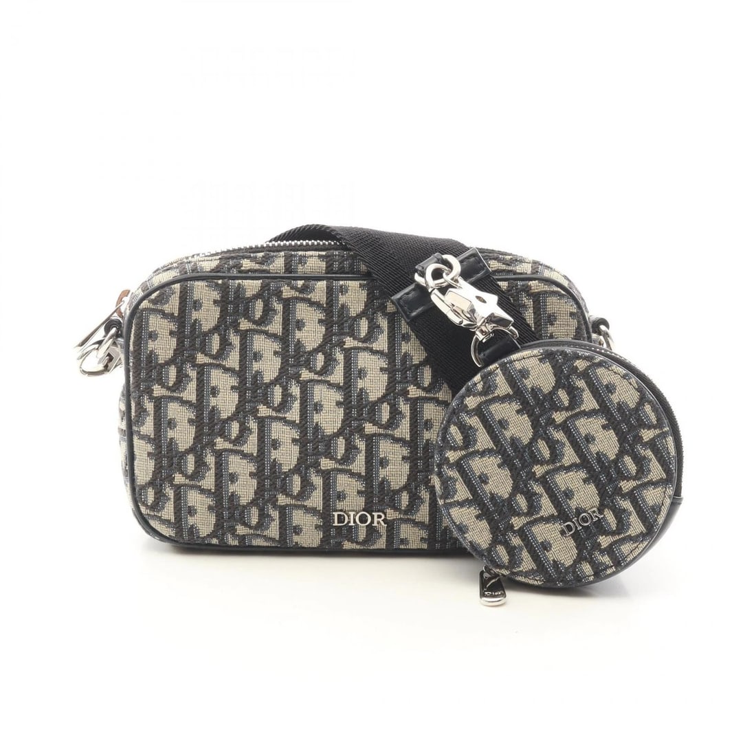 DIOR KIDS SMALL OBLIQUE JACQUARD SHOULDER BAG: Dior Kids Small Oblique Jacquard Shoulder Bag Brand: DIOR Type/Style: Shoulder Bag Material: canvas ? leather Color: Navy?ish colors ? Beige?ish colors Size: (H:4.5inch x W:7.1inch x D:1.2inch) Ac