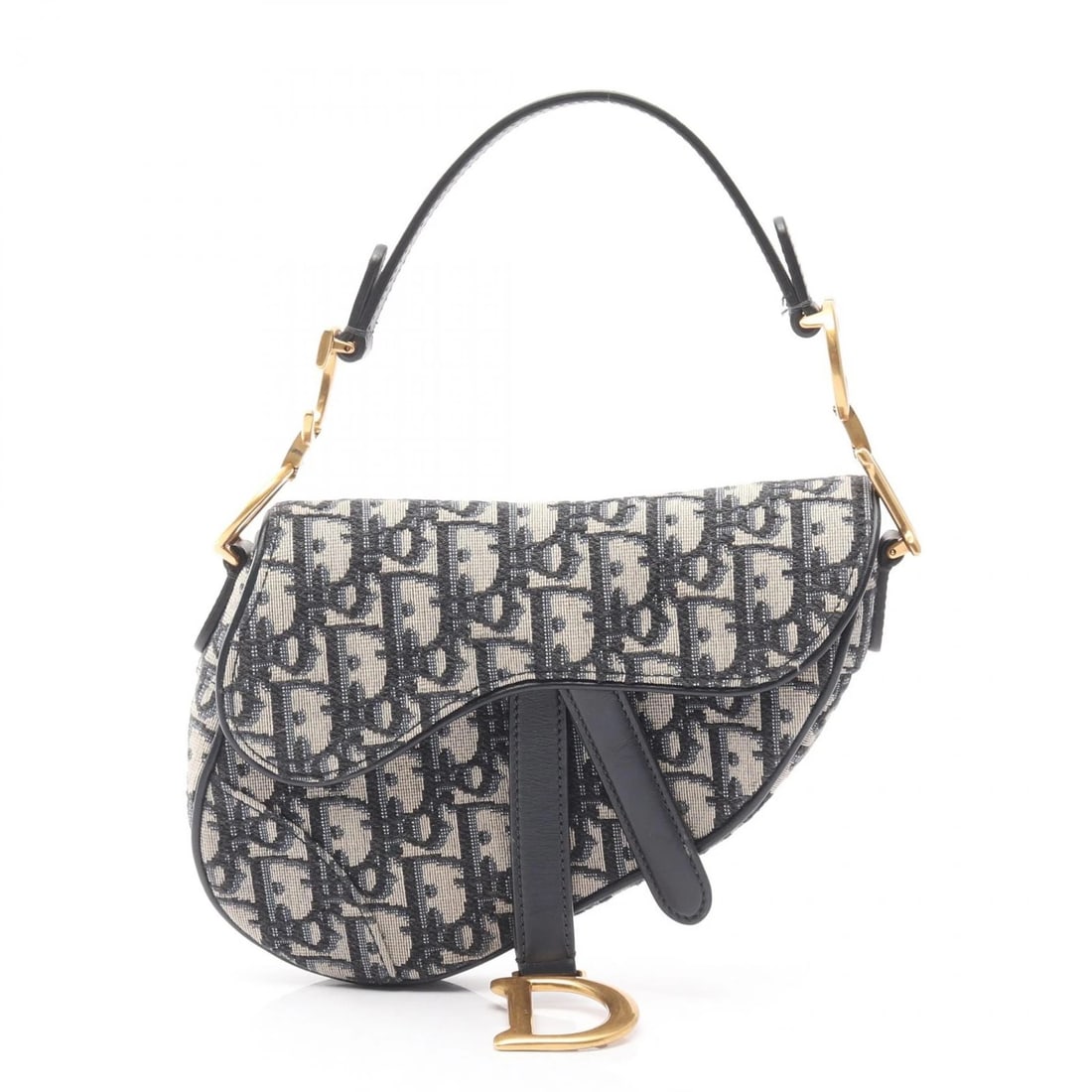 CHRISTIAN DIOR MINI SADDLE OBLIQUE JACQUARD HANDBAG: Christian Dior Mini Saddle Oblique Jacquard Handbag Brand: DIOR Type/Style: Handbag Material: canvas ? leather Color: Beige?ish colors ? Black?ish colors ? Navy?ish colors Size: (H:5.1inch x W:7.5inch