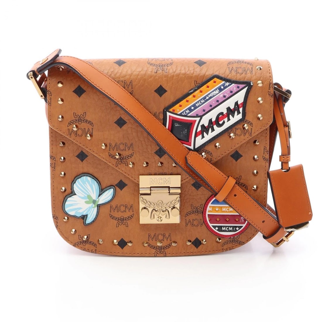 MCM PATRICIA VISETOS LEATHER SHOULDER CROSSBODY BAG (1 of 3)