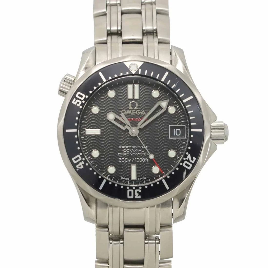 OMEGA SEAMASTER LIMITED BLACK DIAL AUTOMATIC WATCH: OMEGA Seamaster Limited Black Dial Automatic Watch Brand: OMEGA Type/Style: Wristwatch Material: Stainless steel Color: Dial Color Black Dial Size: Length 42mm(included lag) Width 36mm(not included