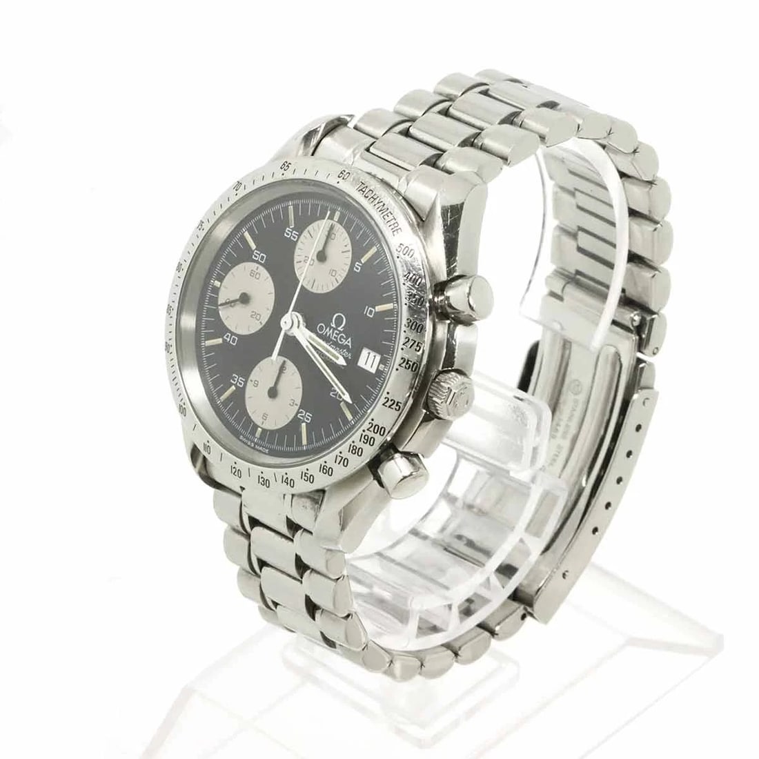 OMEGA SPEEDMASTER DATE 50 AUTOMATIC BLACK DIAL WATCH - 2