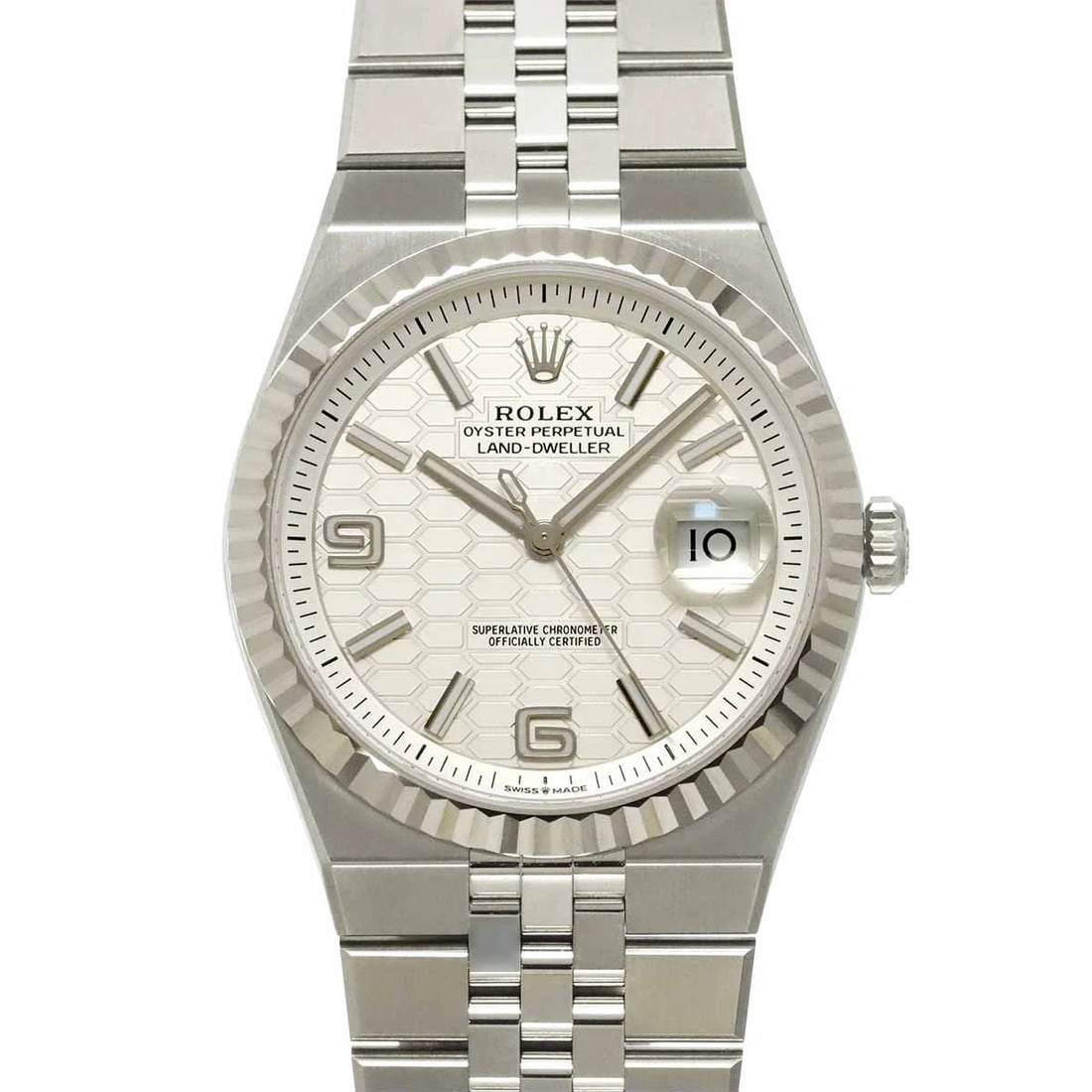 ROLEX LAND DWELLEW 40 AUTOMATIC WATCH: ROLEx Land Dwellew 40 Automatic Watch Brand: ROLEx Type/Style: Wristwatch Material: Stainless steel,750 White Gold Color: Dial Color none Size: Length 46mm(included lag) Width 39mm(not included