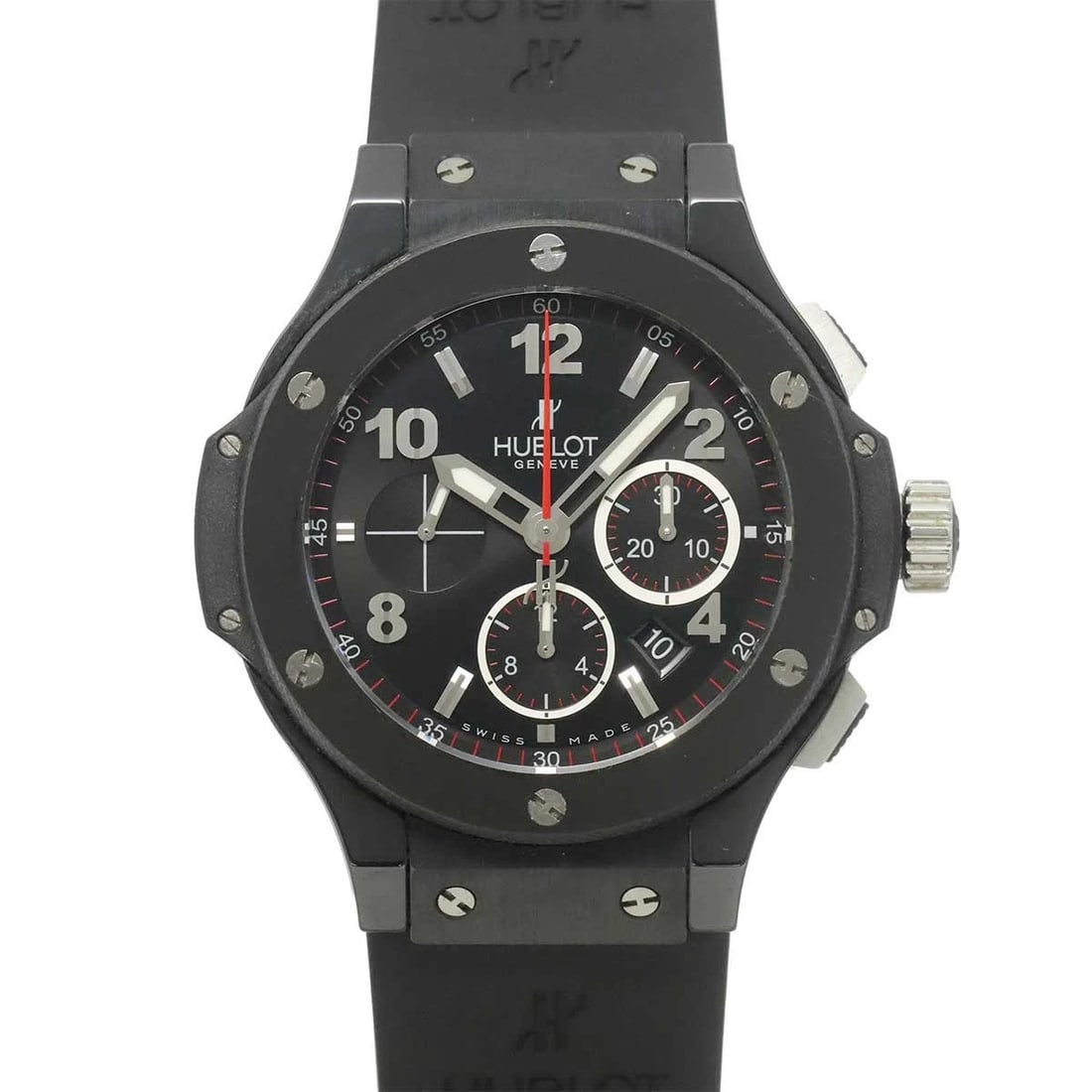HUBLOT BIG BANG CHRONOGRAPH AUTOMATIC WATCH: HUBLOT Big bang Chronograph Automatic Watch Brand: HUBLOT Type/Style: Wristwatch Material: Ceramic,Titanium,Rubber,Stainless steel Color: Dial Color none Size: CaseSize Length 55mm(included lag)