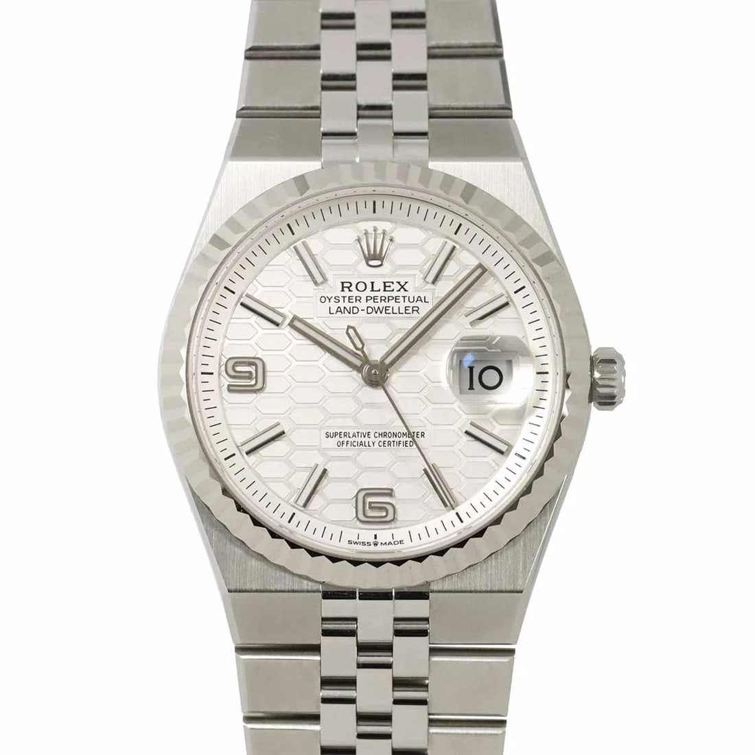 ROLEX LAND DWELLEW 36 AUTOMATIC WATCH: ROLEx Land Dwellew 36 Automatic Watch Brand: ROLEx Type/Style: Wristwatch Material: Stainless steel,750 White Gold Color: Dial Color none Size: CaseSize Length 43mm(included lag) CaseSize Width