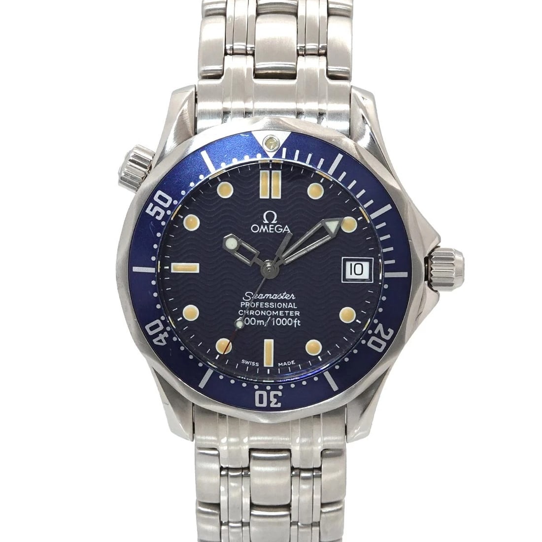 OMEGA SEAMASTER PROFESSIONAL 80 DATE NAVY DIAL WATCH: OMEGA Seamaster professional 80 Date Navy Dial Watch Brand: OMEGA Type/Style: Wristwatch Material: Stainless steel Color: Dial Color Navy Dial Size: CaseSize Length 42mm(included lag) CaseSize Width