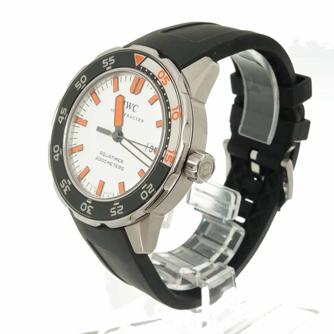 IWC AQUA TIMER AUTOMATIC DATE WHITE DIAL WATCH - 2