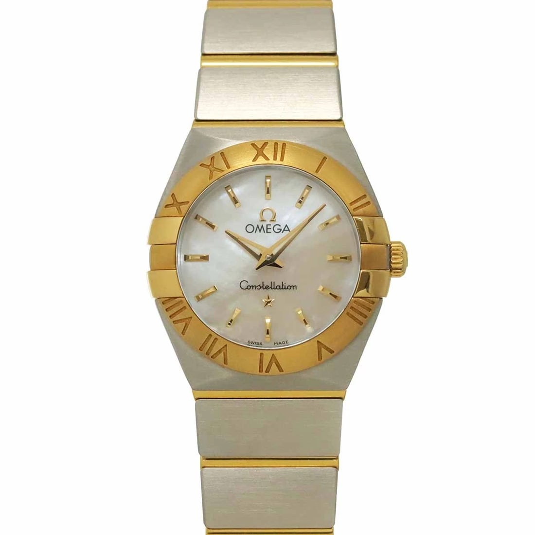OMEGA CONSTELLATION 750 YG WATCH: OMEGA Constellation 750 YG Watch Brand: OMEGA Type/Style: Wristwatch Material: Stainless steel,750 Yellow Gold Color: Dial Color none Size: CaseSize Length 29mm(included lag) CaseSize Width 24mm(not i
