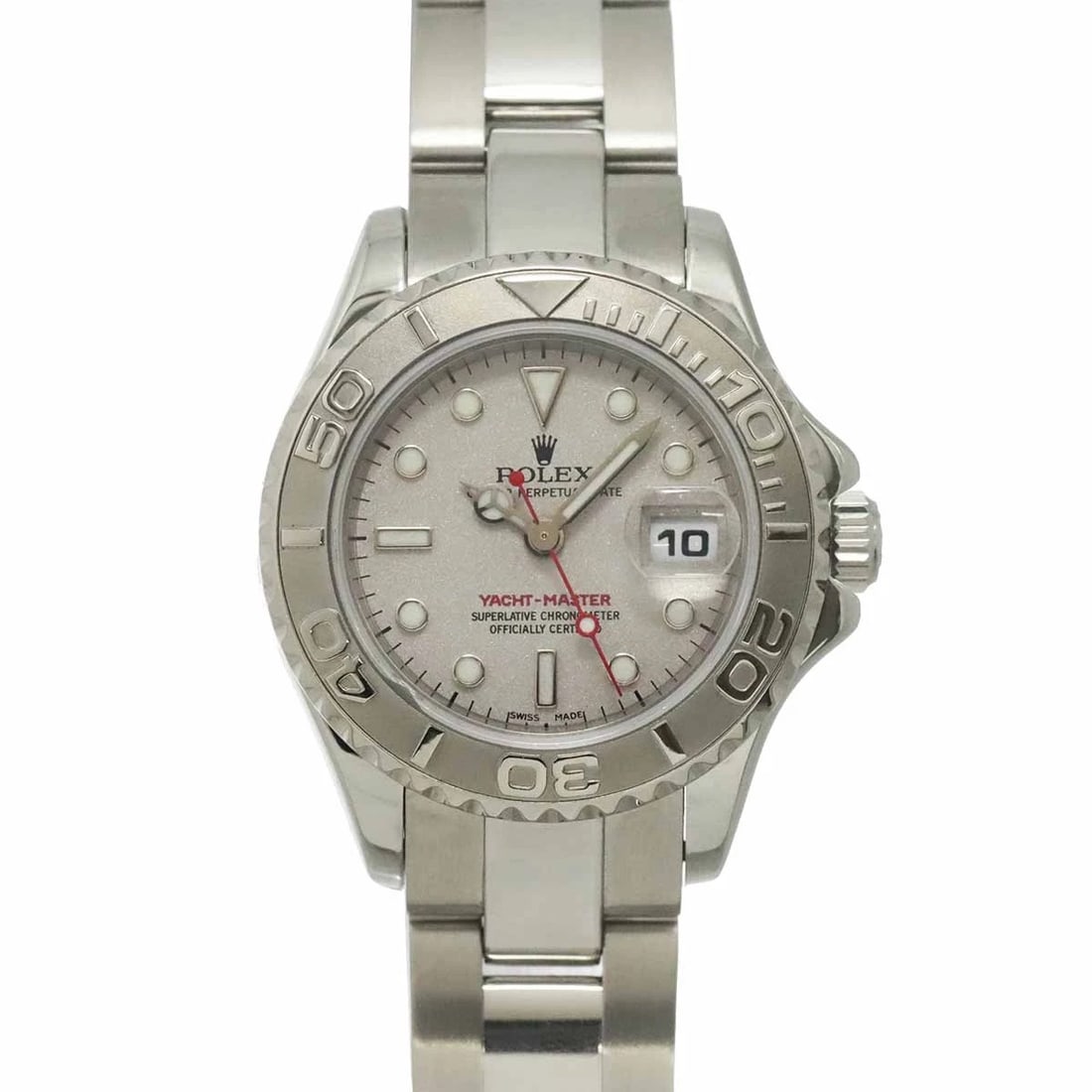 ROLEX YACHT MASTER ROLESIUM K AUTOMATIC PLATINUM WATCH: ROLEx Yacht Master Rolesium K Automatic Platinum Watch Brand: ROLEx Type/Style: Wristwatch Material: Platinum,Stainless steel Color: Dial Color none Size: CaseSize Length 34mm(included lag) CaseSize W