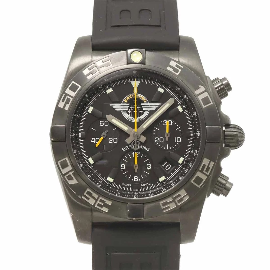 BREITLING CHRONOMAT 44 BLACKSTEEL CHRONOGRAPH AUTOMATIC WATCH (1 of 2)