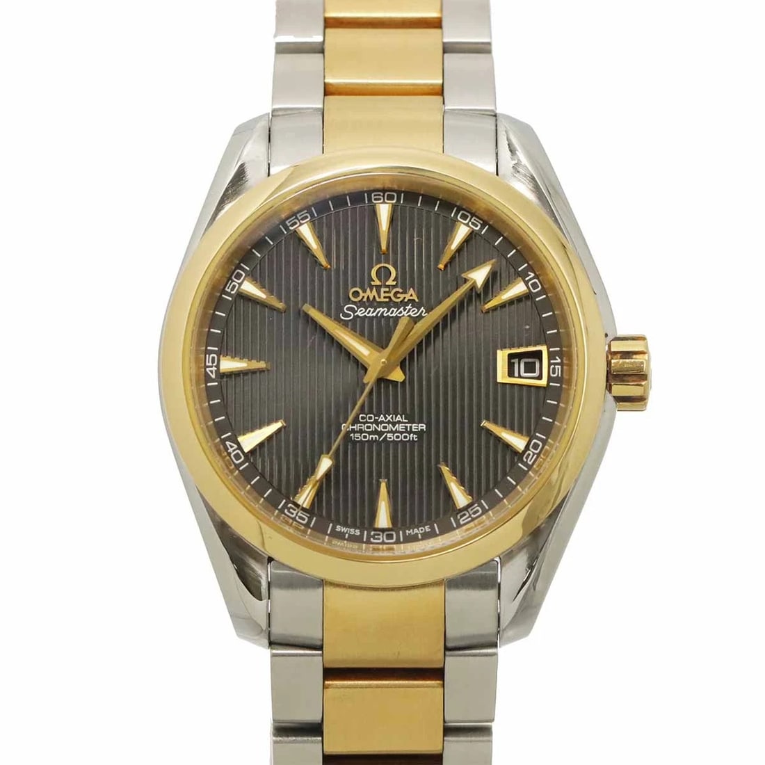 OMEGA SEAMASTER AQUA TERRA CO-AXIAL YG WATCH: OMEGA Seamaster Aqua Terra Co-axial YG Watch Brand: OMEGA Type/Style: Wristwatch Material: 750 Pink Gold,Stainless steel Color: Dial Color none Size: CaseSize Length 45mm(included lag) CaseSize Width