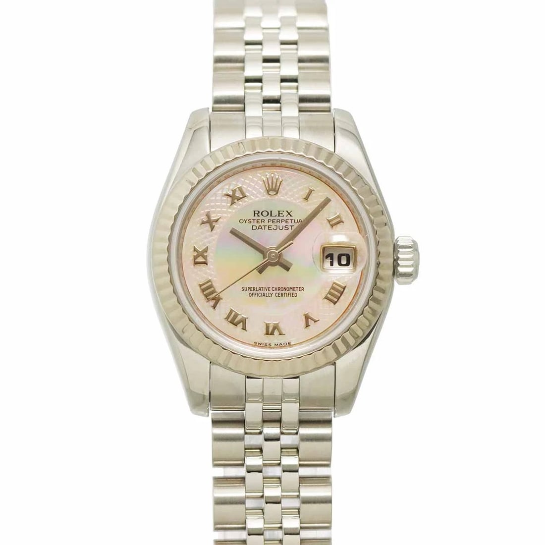 ROLEX DATEJUST Z AUTOMATIC 750 WG PINK SHELL DIAL WATCH: ROLEx Datejust Z Automatic 750 WG Pink Shell Dial Watch Brand: ROLEx Type/Style: Wristwatch Material: Stainless steel,750 White Gold Color: Dial Color Pink Size: CaseSize Length 33mm(included lag) Cas