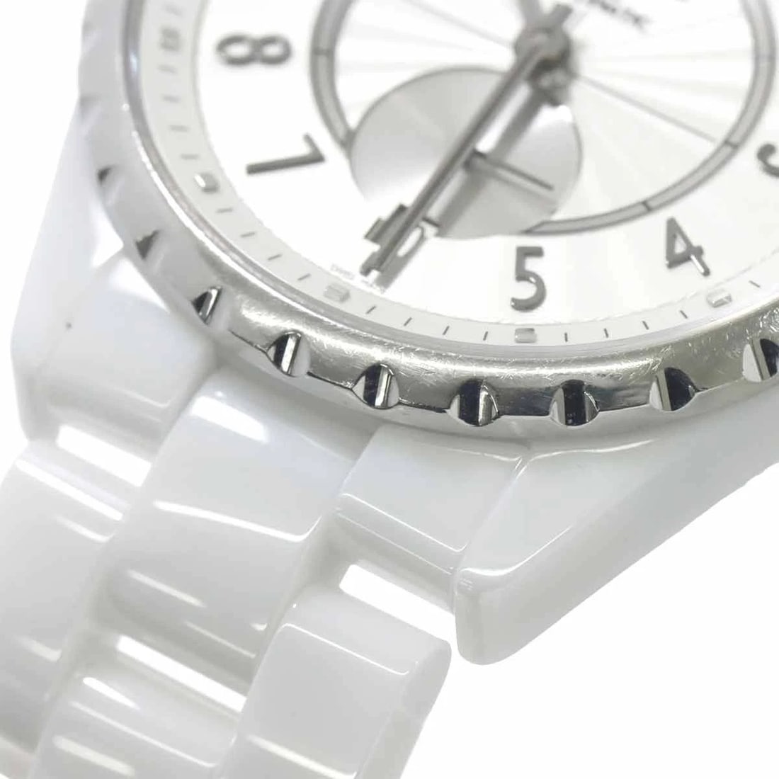 CHANEL J12 DATE AUTOMATIC SILVER DIAL WATCH - 4