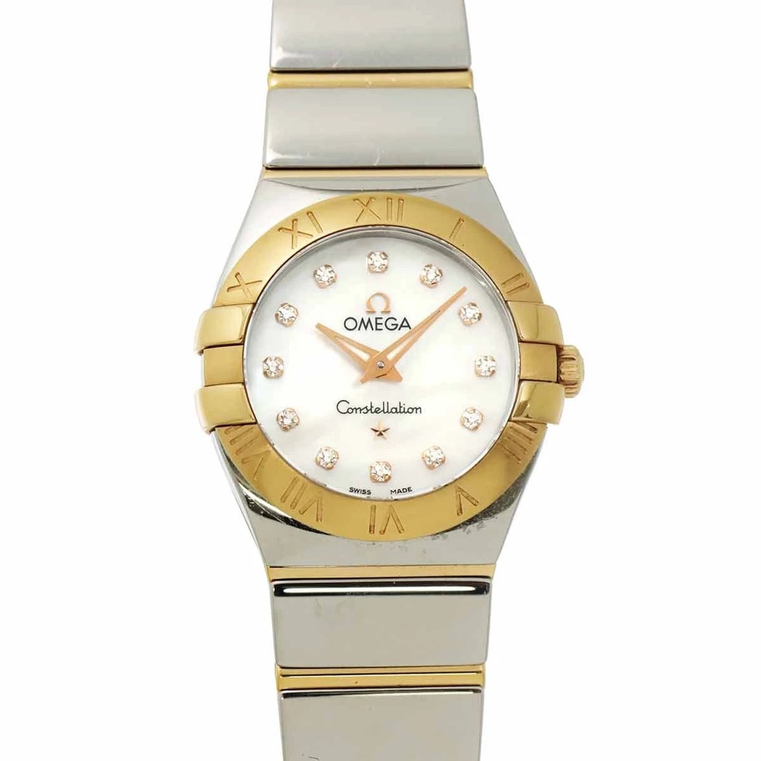 OMEGA CONSTELLATION DIAMOND K18PG WATCH: OMEGA Constellation Diamond K18PG Watch Brand: OMEGA Type/Style: Wristwatch Material: Stainless steel,750 Pink Gold Color: Dial Color none Size: CaseSize Length 29mm(included lag) CaseSize Width