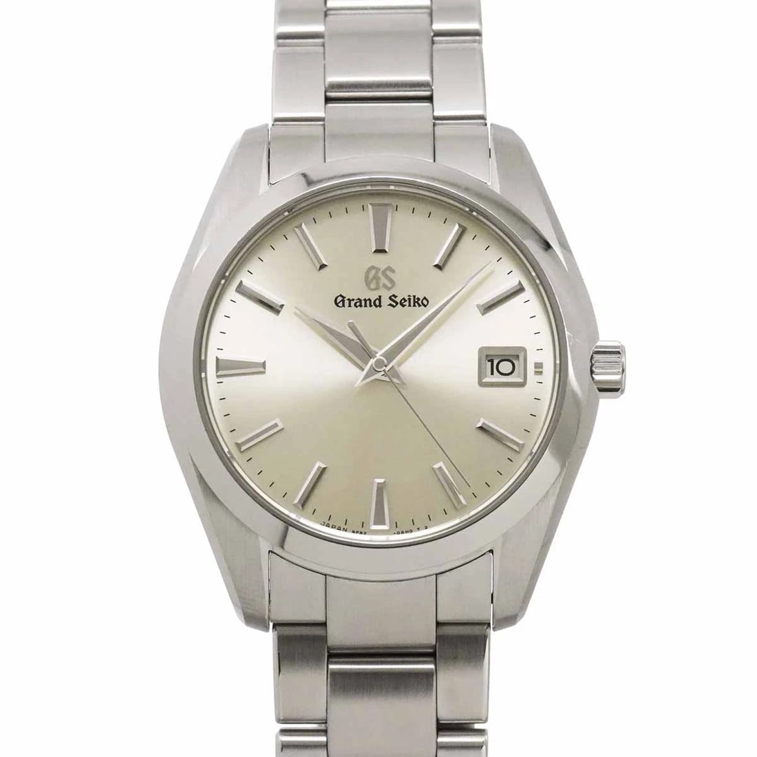 GRAND SEIKO DATE QUARTZ SILVER DIAL WATCH: GRAND SEIKO Date Quartz Silver Dial Watch Brand: SEIKO Type/Style: Wristwatch Material: Stainless steel Color: Dial Color Silver Size: CaseSize Length 46mm(included lag) CaseSize Width 40mm(not