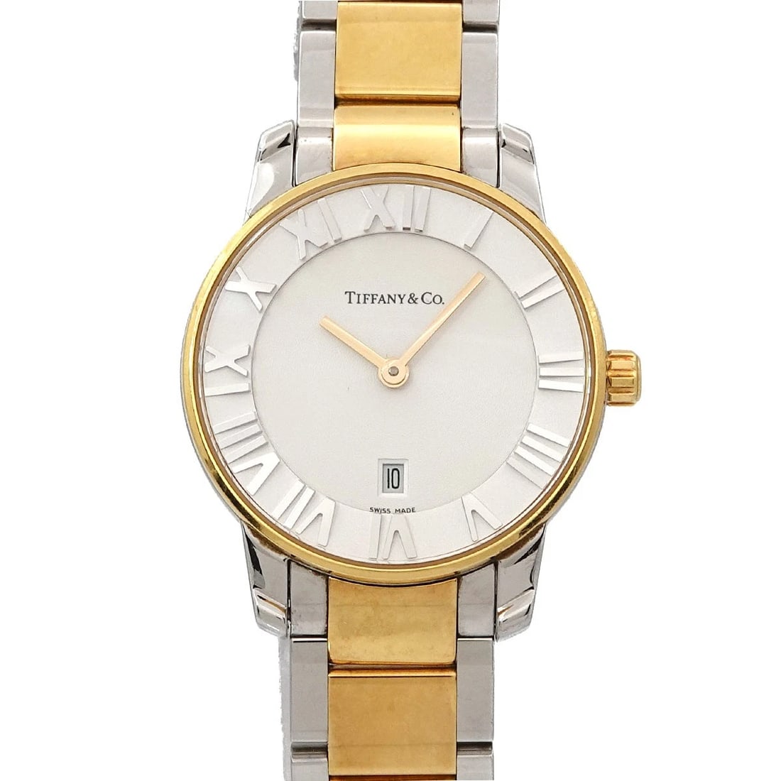 TIFFANY&CO. ATLAS DOME SILVER DIAL QUARTZ WATCH: TIFFANY&CO. Atlas Dome Silver Dial Quartz Watch Brand: TIFFANY&Co. Type/Style: Wristwatch Material: Stainless steel Color: Dial Color Silver Size: CaseSize Length 36mm(included lag) CaseSize Width