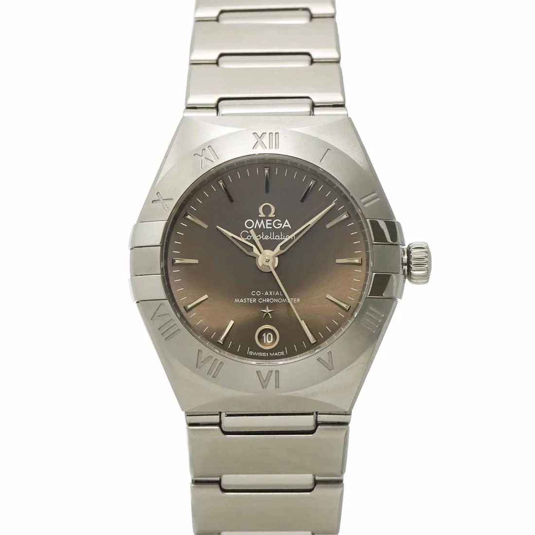 OMEGA CONSTELLATION MANHATTAN GRAY DIAL WATCH: OMEGA Constellation Manhattan Gray Dial Watch Brand: OMEGA Type/Style: Wristwatch Material: Stainless steel Color: Dial Color Gray Size: CaseSize Length 35mm(included lag) CaseSize Width 29mm(not