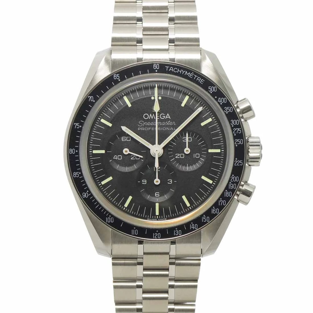 OMEGA SPEEDMASTER MOON WATCH CHRONOGRAPH WATCH: OMEGA Speedmaster Moon Watch Chronograph Watch Brand: OMEGA Type/Style: Wristwatch Material: Stainless steel Color: Dial Color none Size: CaseSize Length 47mm(included lag) CaseSize Width 42mm(not inc