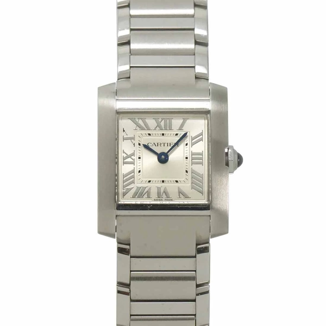 CARTIER TANK FRANCAISE SM QUARTZ SILVER DIAL WATCH: Cartier Tank Francaise SM Quartz Silver Dial Watch Brand: Cartier Type/Style: Wristwatch Material: Stainless steel Color: Dial Color Silver Size: CaseSize Length 25mm(included lag) CaseSize Width