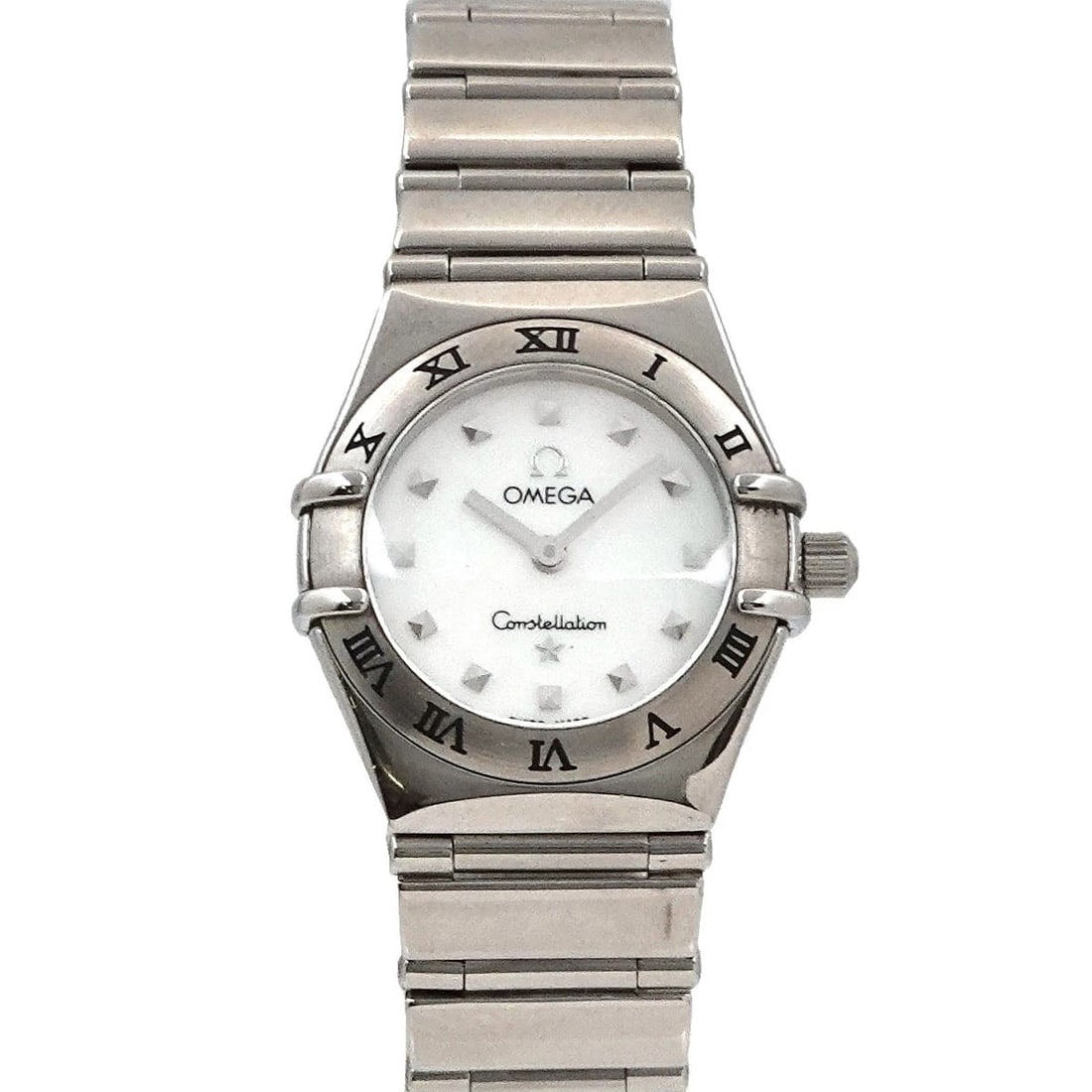 OMEGA CONSTELLATION MINI WHITE SHELL DIAL WATCH