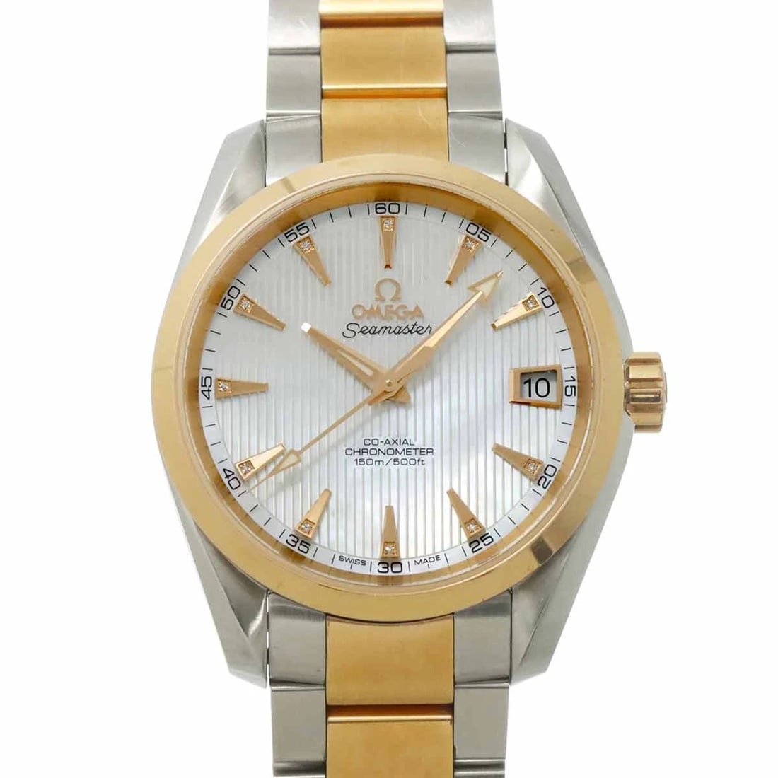 OMEGA SEAMASTER AQUA TERRA AUTOMATIC WATCH: OMEGA Seamaster Aqua Terra Automatic Watch Brand: OMEGA Type/Style: Wristwatch Material: Stainless steel,750 Pink Gold Color: Dial Color none Size: CaseSize Length 45mm(included lag) CaseSize Width