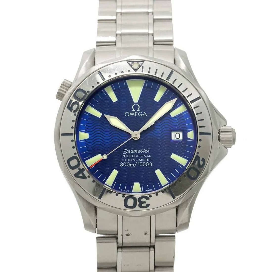 OMEGA SEAMASTER PROFESSIONAL 80 DATE BLUE DIAL WATCH: OMEGA Seamaster Professional 80 Date Blue Dial Watch Brand: OMEGA Type/Style: Wristwatch Material: Stainless steel Color: Dial Color Blue Size: CaseSize Length 47mm(included lag) CaseSize Width