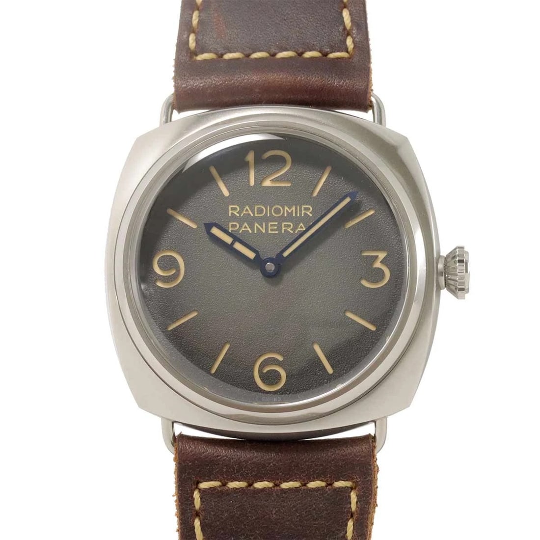 PANERAI RADIOMIR HAND WINDING BLACK DIAL WATCH: PANERAI Radiomir Hand Winding Black Dial Watch Brand: PANERAI Type/Style: Wristwatch Material: Stainless steel,Leather Color: Dial Color Black Size: CaseSize Length 49mm(included lag) CaseSize Width