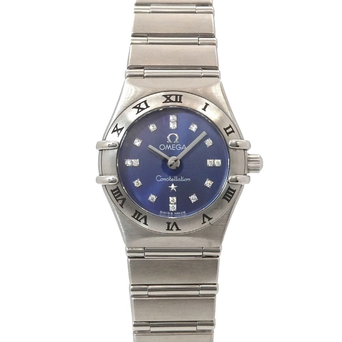 OMEGA CONSTELLATION MINI CINDY CRAWFORD QUARTZ DIAMOND WATCH: OMEGA Constellation Mini Cindy Crawford Quartz Diamond Watch Brand: OMEGA Type/Style: Wristwatch Material: Stainless steel Color: Dial Color none Size: CaseSize Length 28mm(included lag) CaseSize