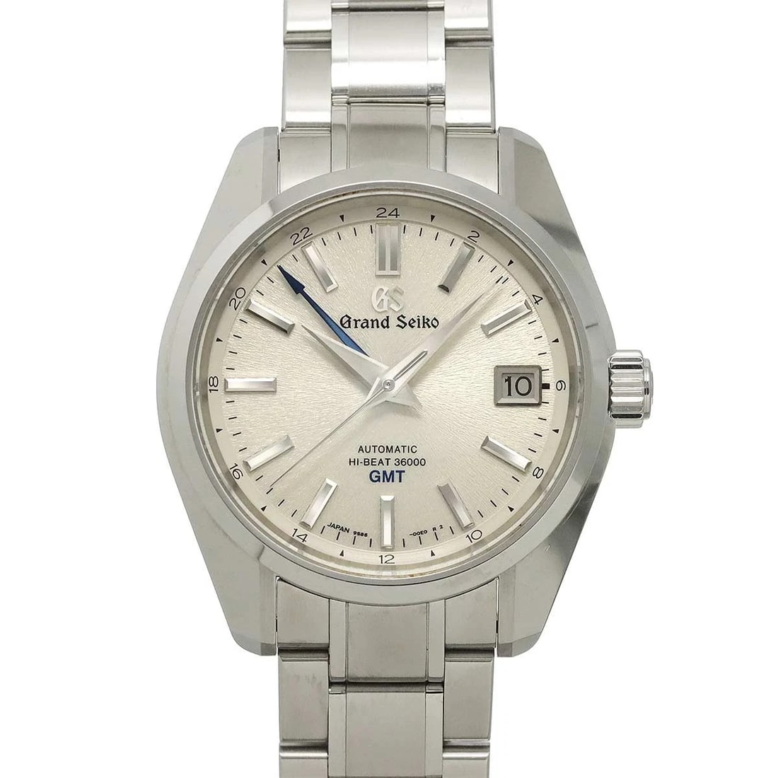 GRAND SEIKO MECHANICAL HI-BEAT GMT AUTOMATIC SILVER DIAL WATCH: GRAND SEIKO Mechanical Hi-BEAT GMT Automatic Silver Dial Watch Brand: GRAND SEIKO Type/Style: Wristwatch Material: Stainless steel Color: Dial Color Silver Size: CaseSize Length 46mm(included lag)
