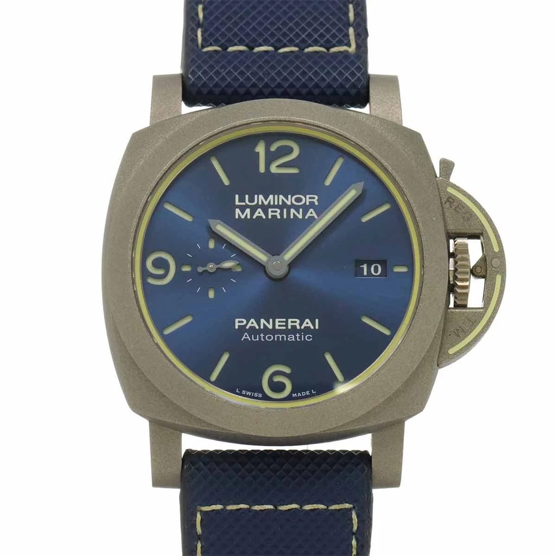 PANERAI LUMINOR MARINA BLUE DIAL AUTOMATIC WATCH (1 of 2)