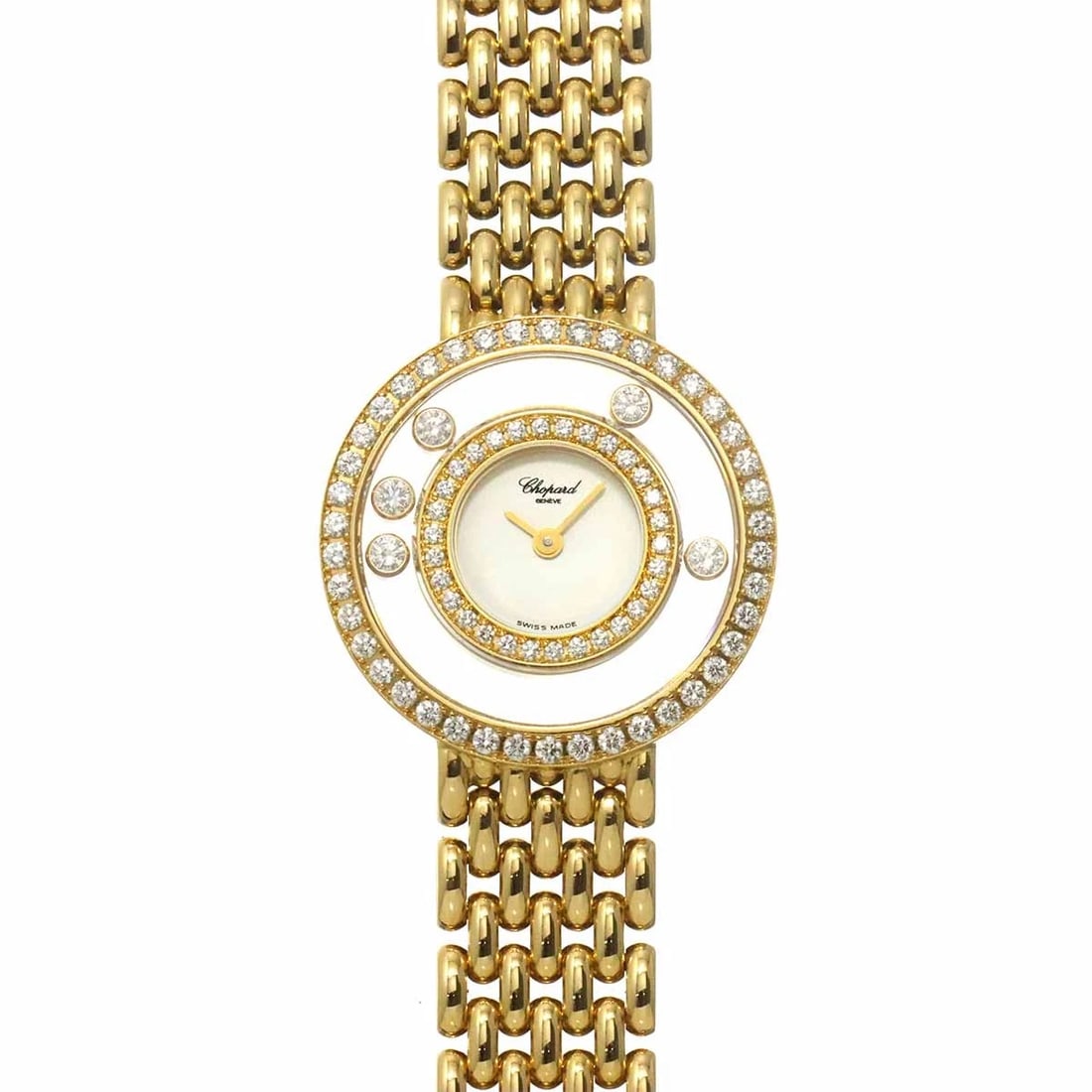 CHOPARD HAPPY DIAMONDS YG 5P DIAMOND WATCH (1 of 3)