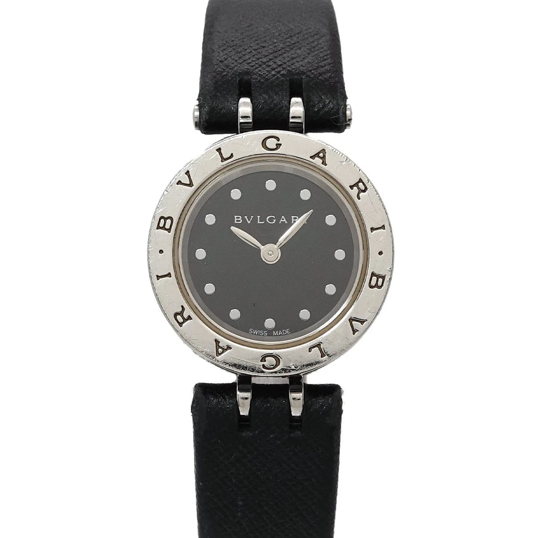BVLGARI B-ZERO1 QUARTZ BLACK DIAL WATCH: BVLGARI B-Zero1 Quartz Black Dial Watch Brand: BVLGARI Type/Style: Wristwatch Material: Ceramic,Stainless steel,Leather Color: Dial Color Black Size: CaseSize Length 23mm CaseSize Width 23mm CaseSize