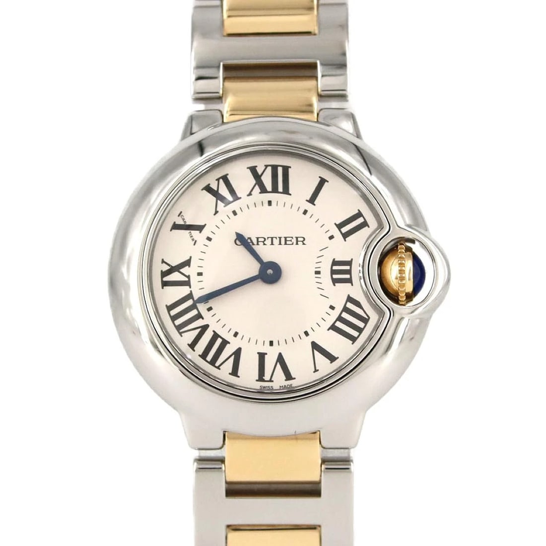 CARTIER BALLON BLEU SM TWO-TONE WATCH SSXYG WATCH: Cartier Ballon Bleu SM Two-tone Watch SSxYG Watch Brand: CARTIER Type/Style: Wrist watch Material: Case: Stainless steel x yellow gold Bracelet: Stainless steel x yellow gold Color: Dial color: