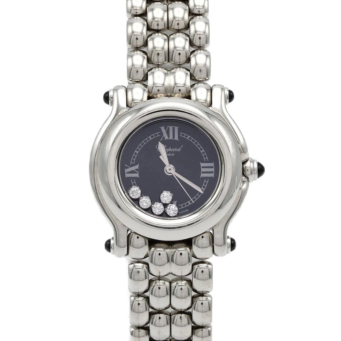 CHOPARD HAPPY SPORT WATCH: Chopard Happy Sport Watch Brand: Chopard Type/Style: Wrist watch Material: Case: Stainless Steel Breath: Stainless Steel Color: Dial color: Blue Size: Case diameter: Approx. 26mm Max wrist