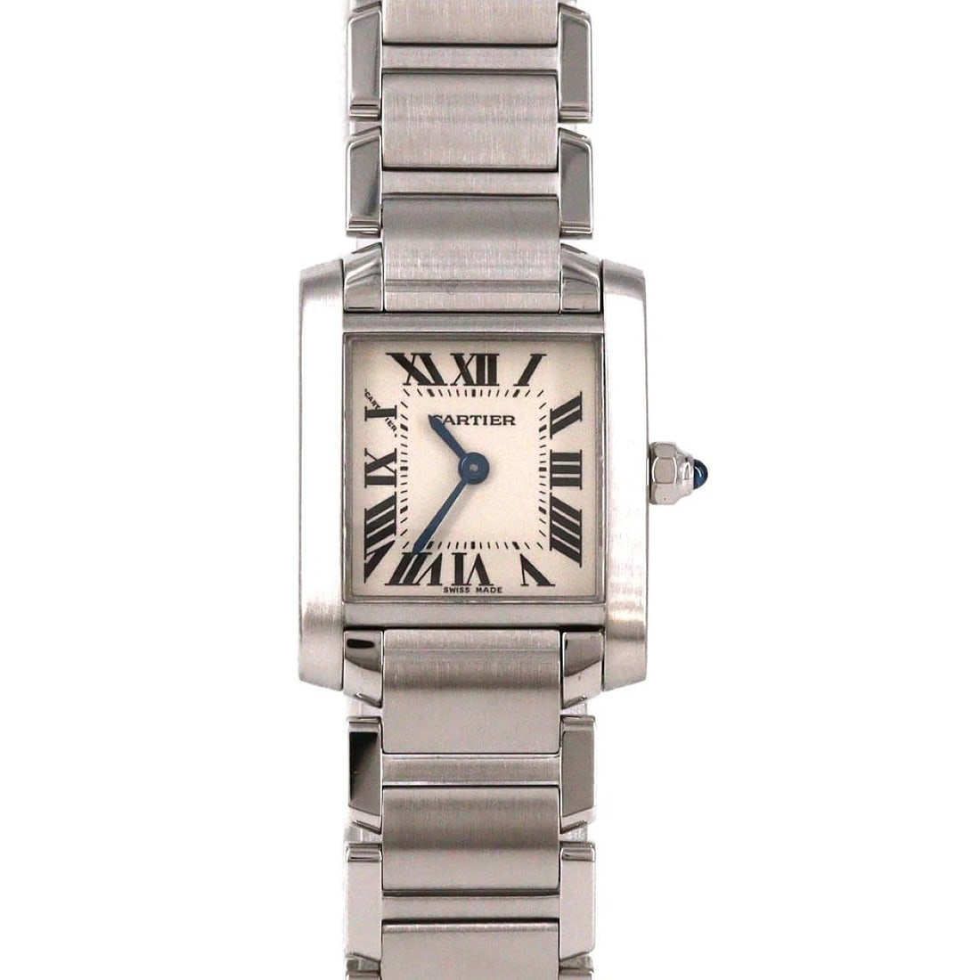 CARTIER TANK FRANCAISE SM STAINLESS STEEL QUARTZ WATCH: Cartier Tank Francaise SM Stainless Steel Quartz Watch Brand: CARTIER Type/Style: Wrist watch Material: Case: Stainless Steel Breath: Stainless Steel Color: Dial color: Silver/Roman Size: Case