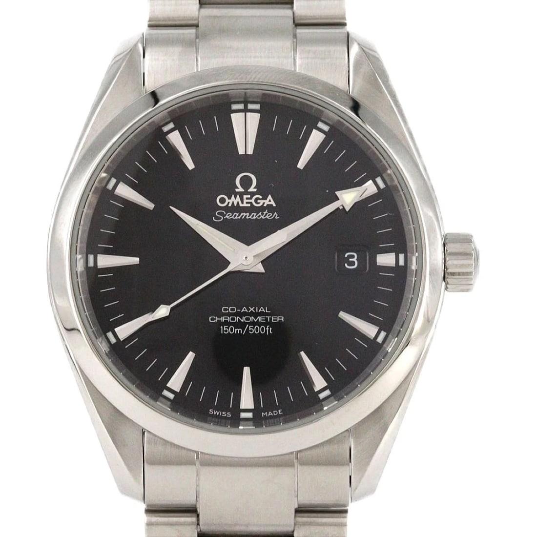 OMEGA SEAMASTER AQUA TERRA STAINLESS STEEL MECHANICAL AUTO WATCH: Omega Seamaster Aqua Terra Stainless Steel Mechanical Auto Watch Brand: OMEGA Type/Style: Wrist watch Material: Case: Stainless Steel Breath: Stainless Steel Color: Dial Color: Black Size: Case
